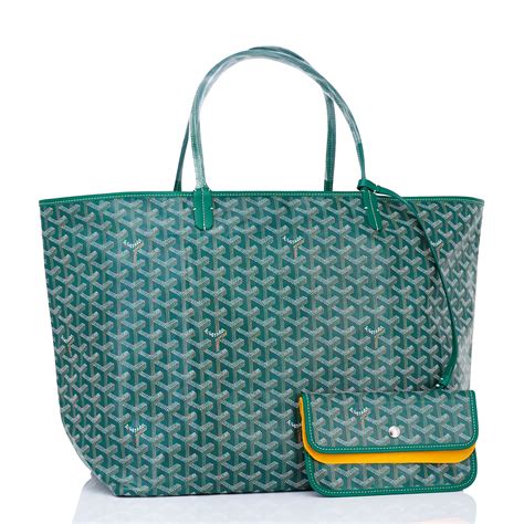 green goyard shoulder bag|Goyard tote bag price.